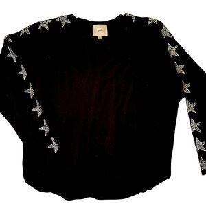 Black w Sparkle Stars